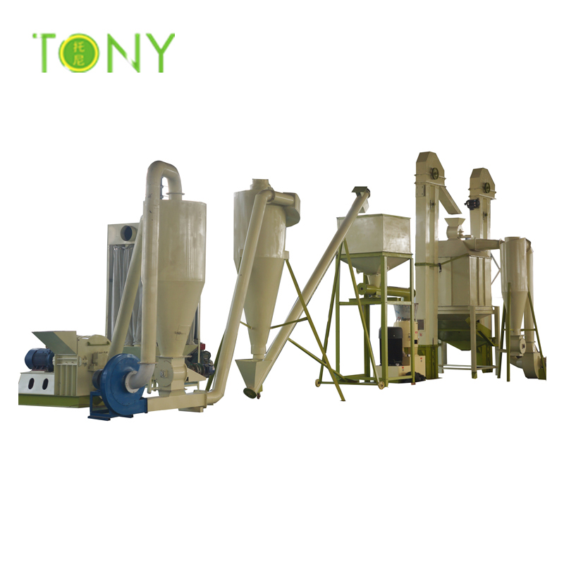 Produktionslinje for biomasse-pellet